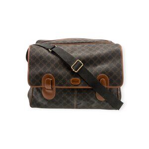 Bally Messenger Bag Unisex One Size Black/Brown Monogram Canvas